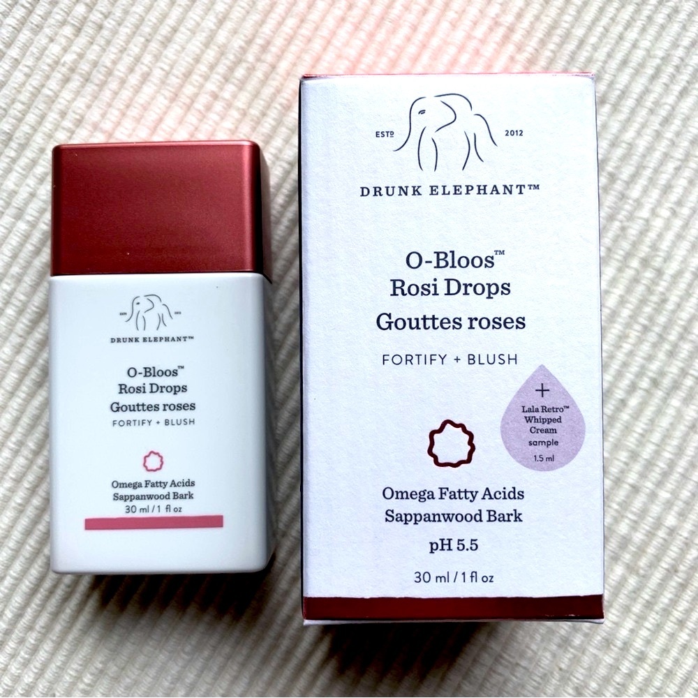 Drunk Elephant 
O-Bloos Rosi Glow Drops with Vitamin F